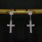 Cross Pendant Ear Stud Dropping  (EDAA) - TMT The Money Thing