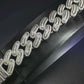 Baguette Cut Width 18mm Cuban Bracelet (CBAD)