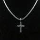 Combo Set of 4mm Tennis Chain and Cross Pendant - TMT The Money Thing